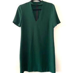 Zara Green Short Sleeve Dress